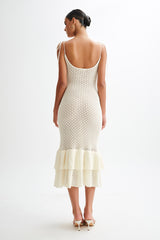 Bianca Knit Midi Dress - Ivory