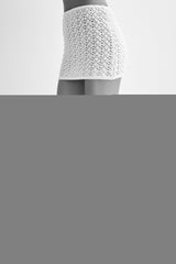Murphy A-Line Knit Mini Skirt - White