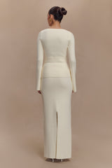 Kyle Knit Maxi Skirt - Ivory