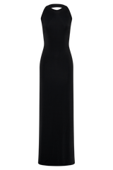 Louise Slinky Backless Maxi Dress - Black