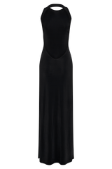 Louise Slinky Backless Maxi Dress - Black