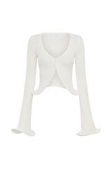 Gigi Long Sleeve Knit Top - Ivory