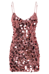 Romilly Sequin Mini Dress - Candy Pink