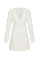 Hurley Long Sleeve Blazer Mini Dress - Ivory
