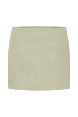 Ciara Linen Mini Skort - Basil