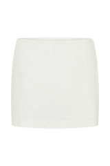 Ciara Linen Mini Skort - White