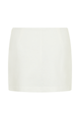 Ciara Linen Mini Skort - White