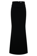 Grace Suiting Maxi Skirt - Black
