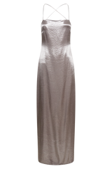 Whitney Wetlook Maxi Dress - Bronze