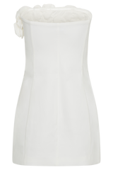 Brooks Rose Mini Dress - White
