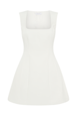 Lysandre Crepe Mini Dress - Ivory