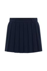 Mura Pleated Mini Skirt - Navy