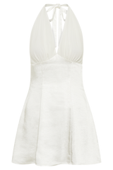 Richelle Satin Mini Dress - Ivory