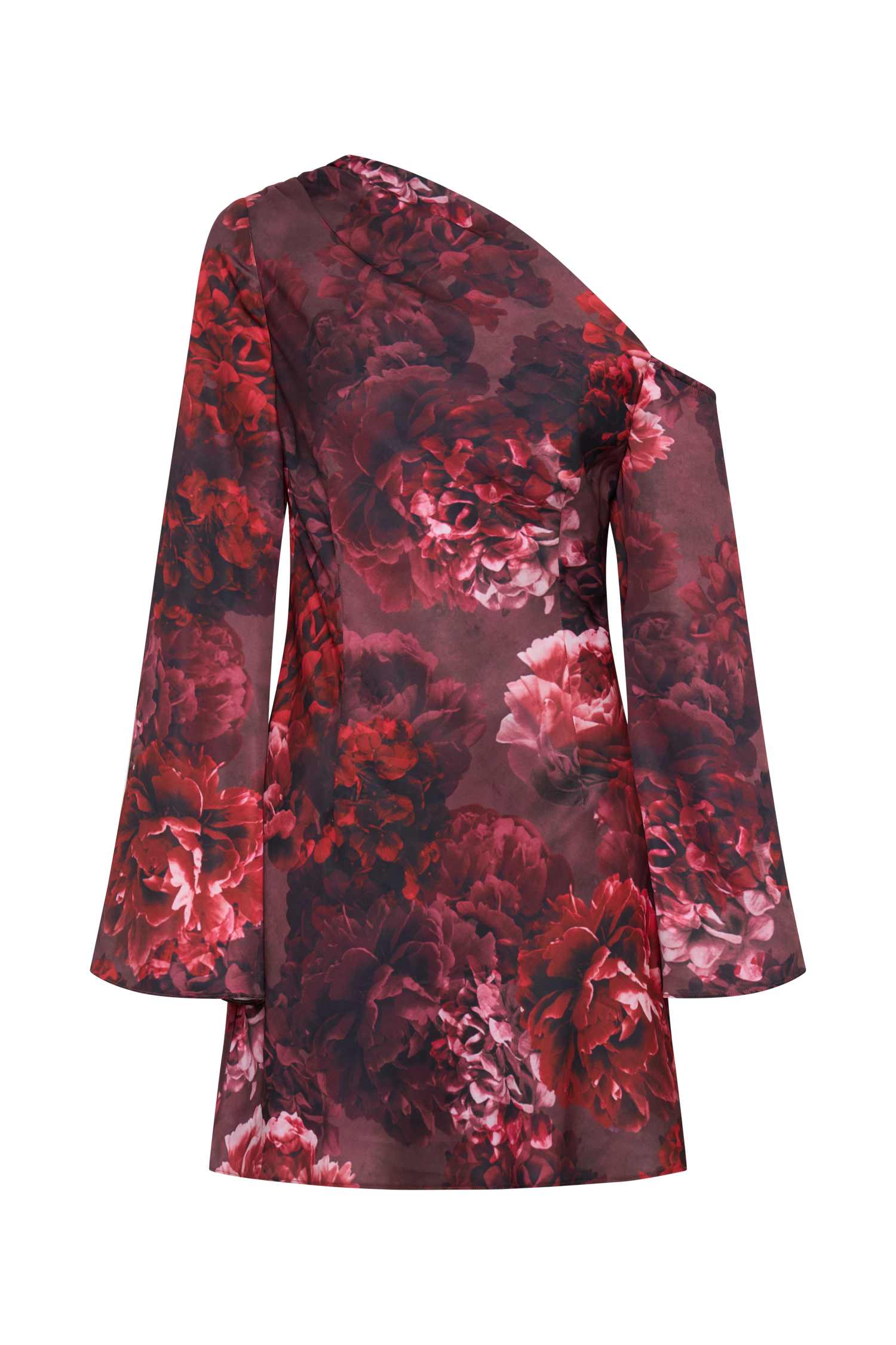 Nikita Long Sleeve Mini Dress - Peony Print